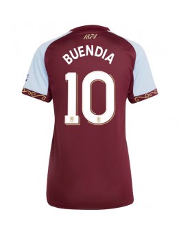 Billige Aston Villa Emiliano Buendia #10 Hjemmedrakt Dame 2025-26 Kortermet
